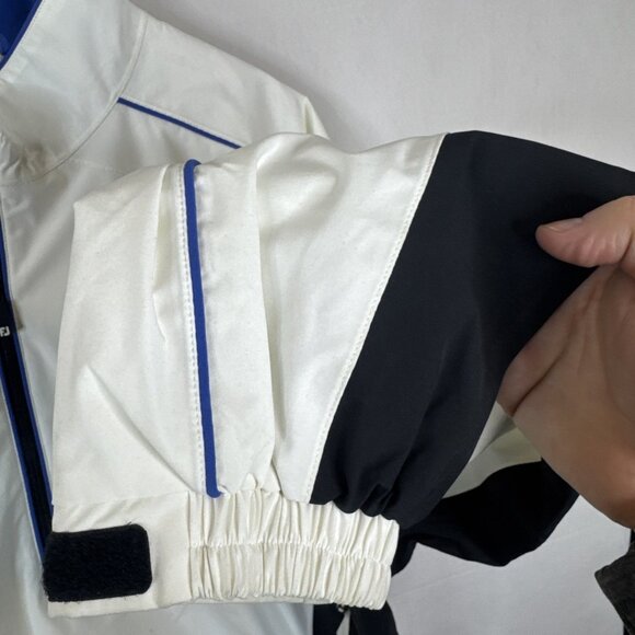 FootJoy DryJoys Tour Collection White Navy 1/4 Zip Golf Pullover XL - Picture 2 of 6